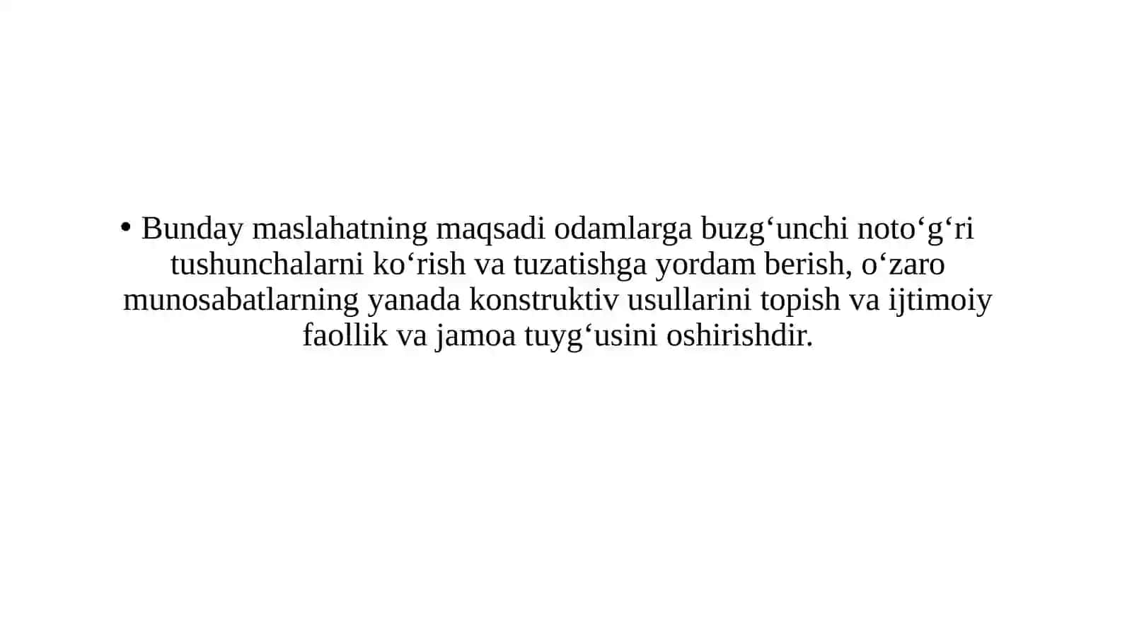 Adler talqinidagi guruhiy konsultatsiya 3
