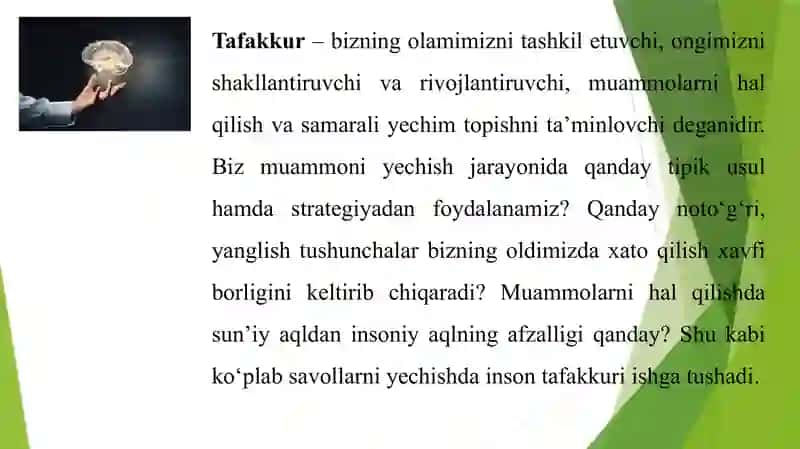 Tafakkurni tadqiq etish 3