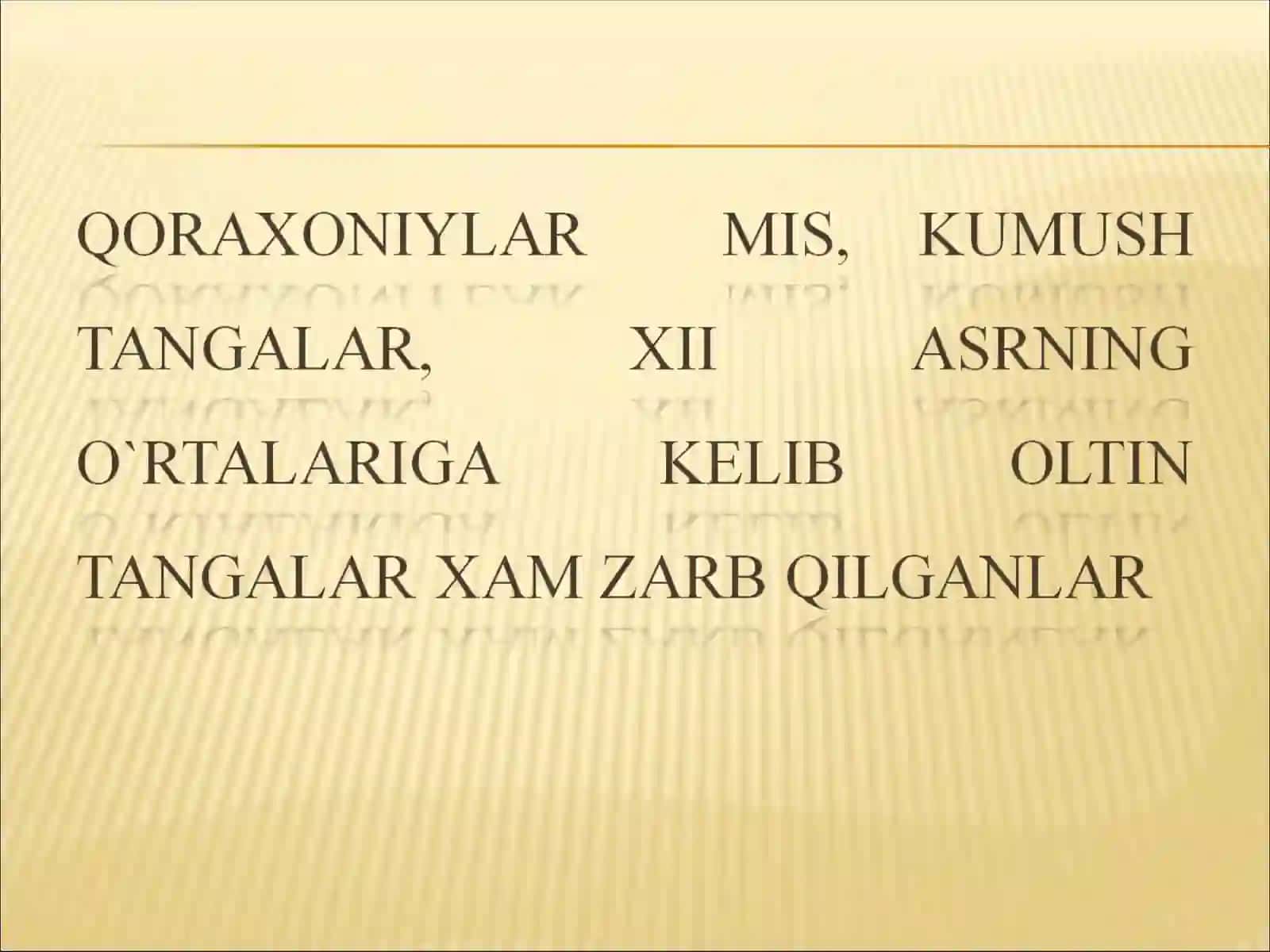 Qoraxoniylar tangasi 3