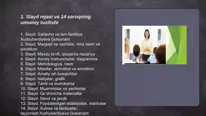 Mutaxassislikga kirish fanidan slayd 3