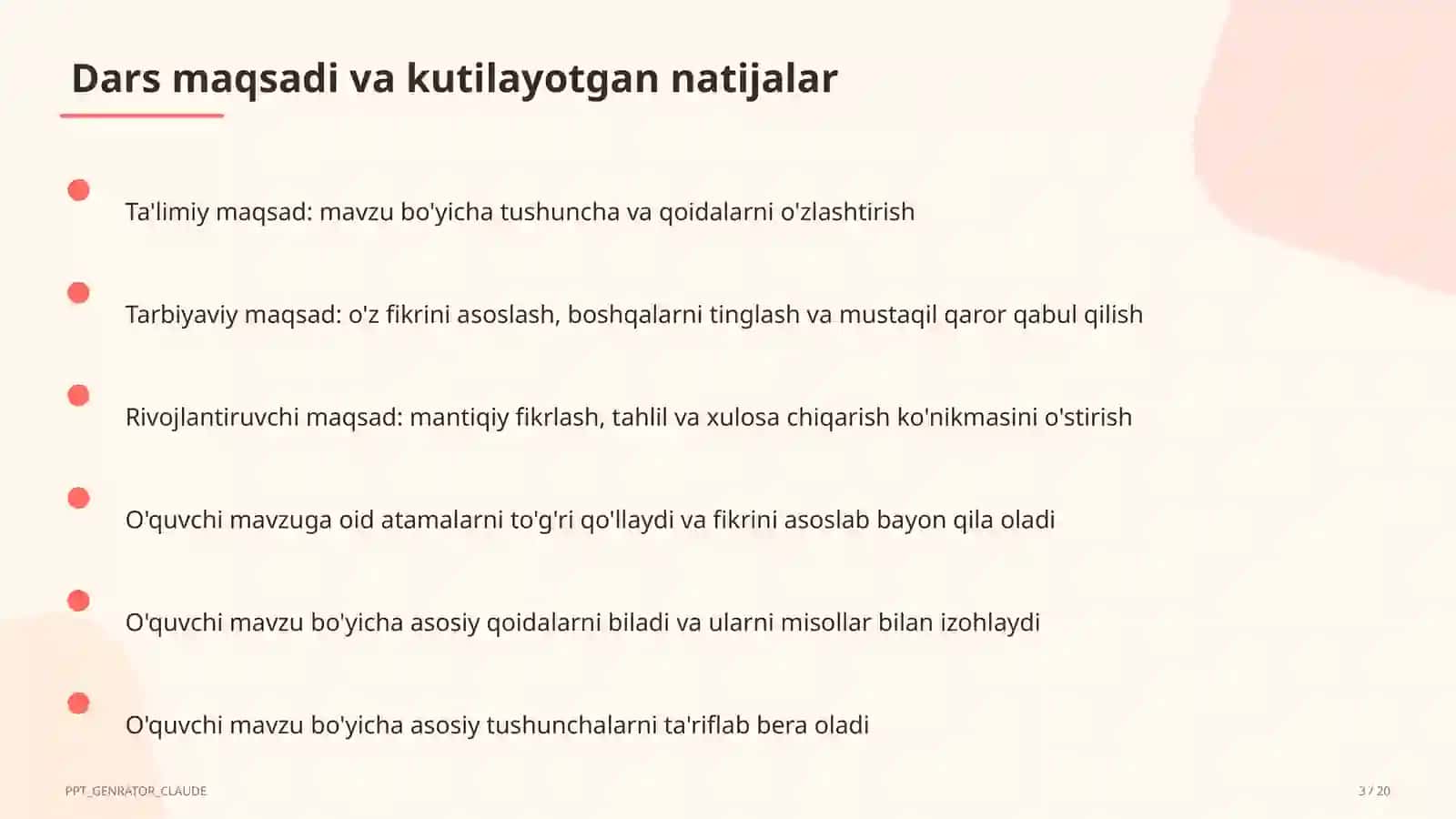 Kombinatorika elementlari: sanash qoidalari (6-sinf) 3