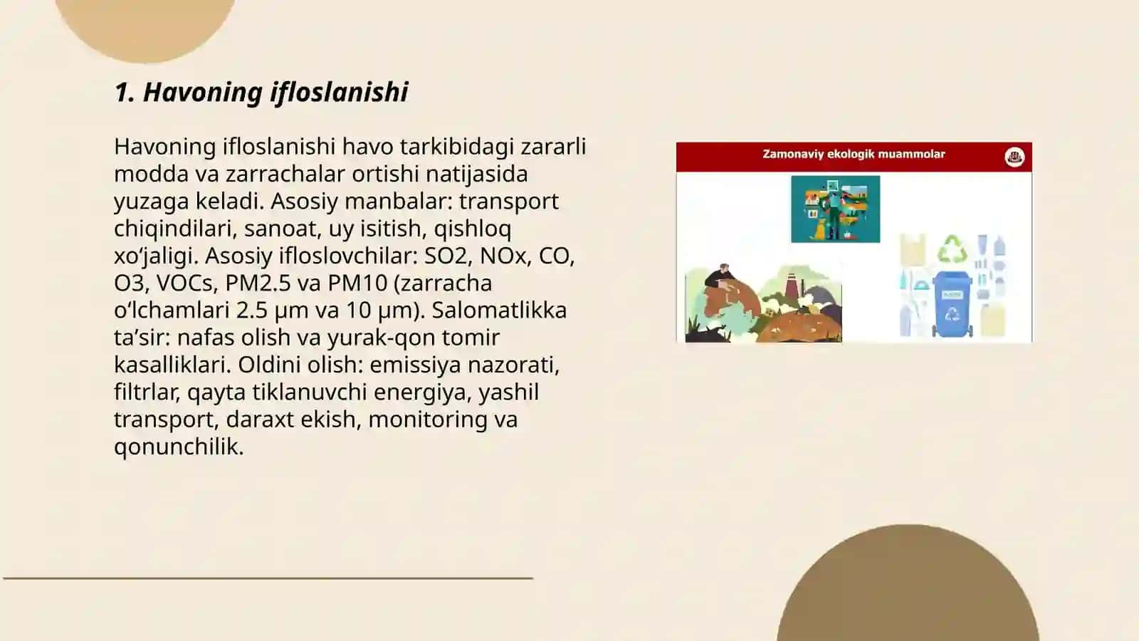 Ekologik muammolar 3
