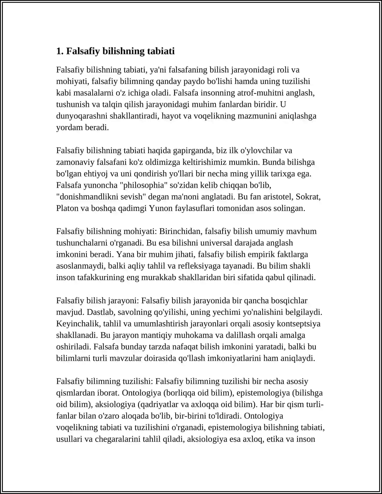FALSAFADA XAQIQAT MUOMOSI 3