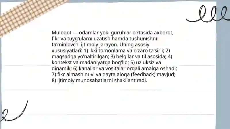 Muloqot haqida tushuncha 3
