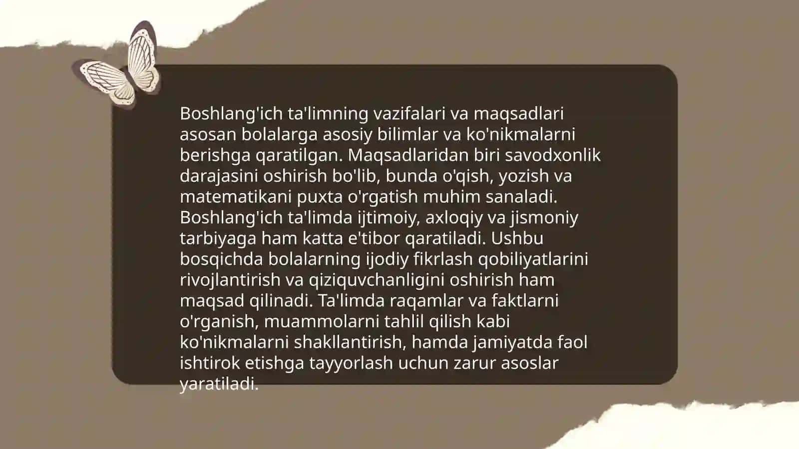 Boshlanğich taʼlim turini õrganish 3
