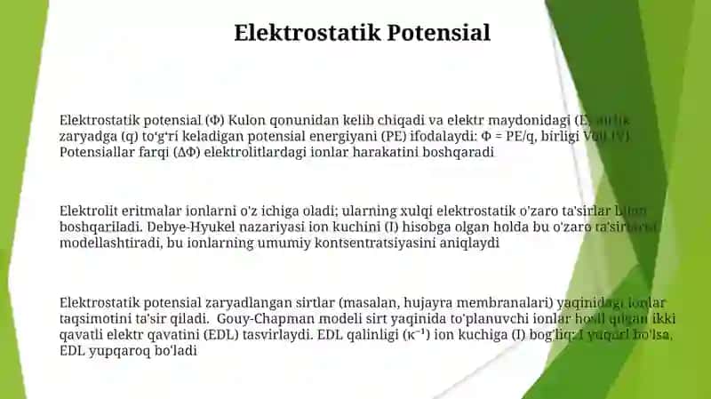 Elektrolitlarning elektrostatik nazariyasi 3