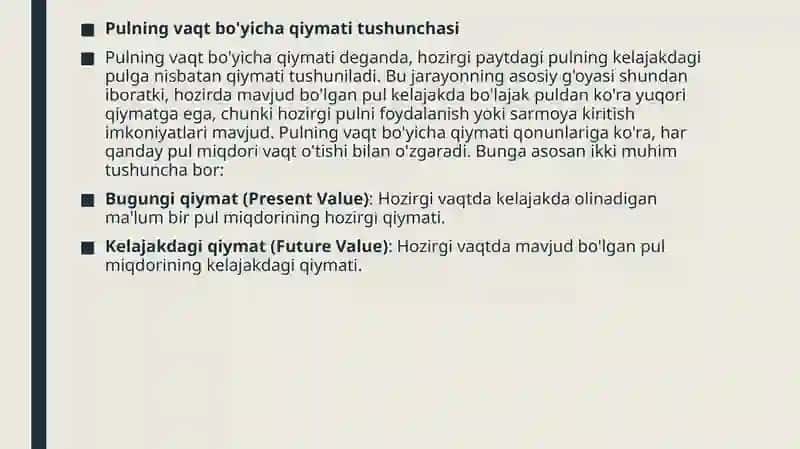 Pulningvaqtbo’yichaqiymati 3