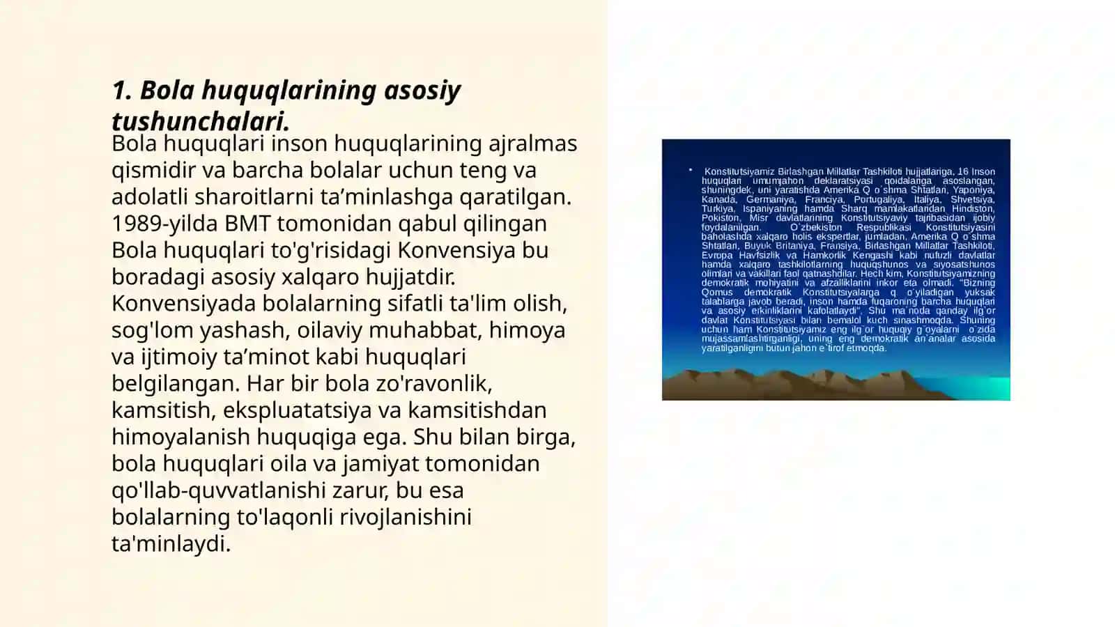 Bola huquqlari tòģrisidagi konvensiyasi 3