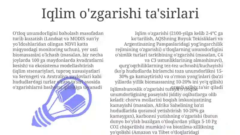 Iqlim o'zgarishi ta'sirlari 3
