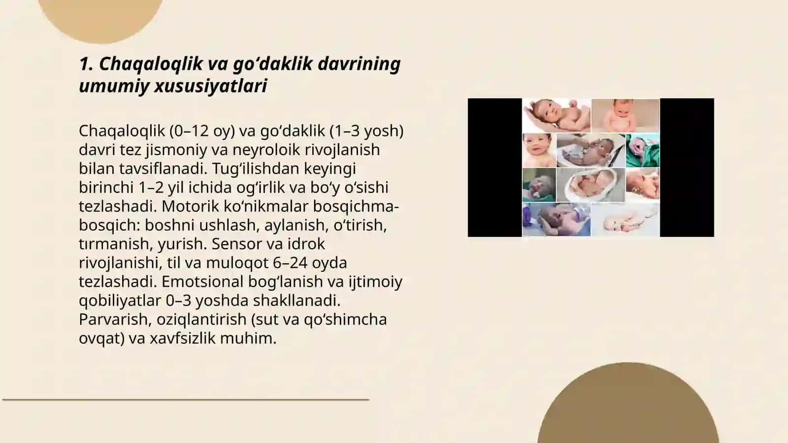 Chaqaloqlik va goʻdaklik davri 3
