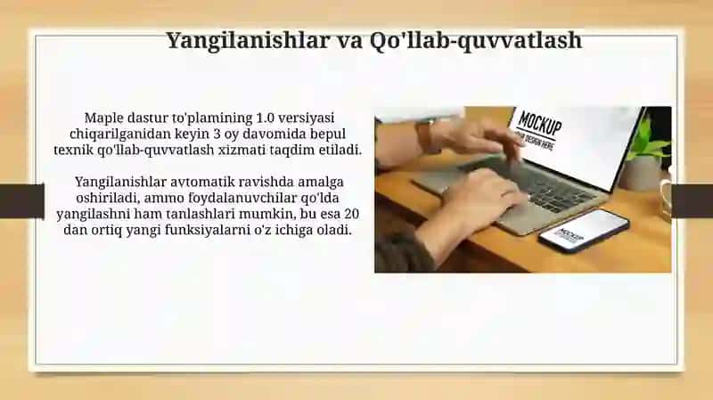 Maple amaliy dasturlar paketini ishga tushirish 3