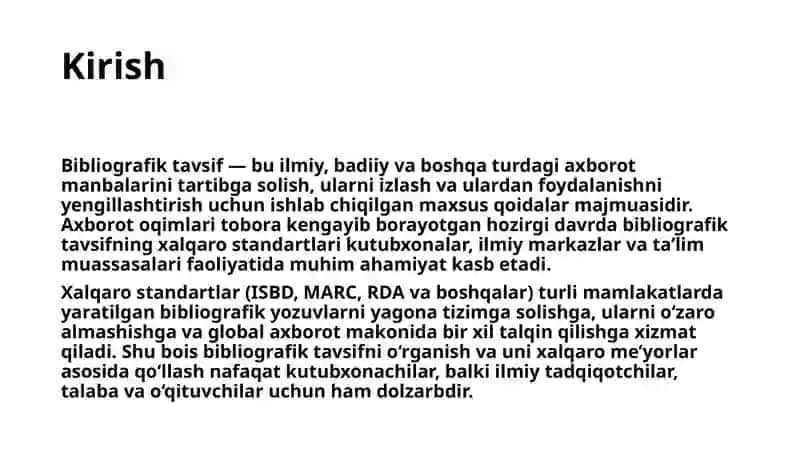 Bibliografik tavsifning xalqaro standartlari 3