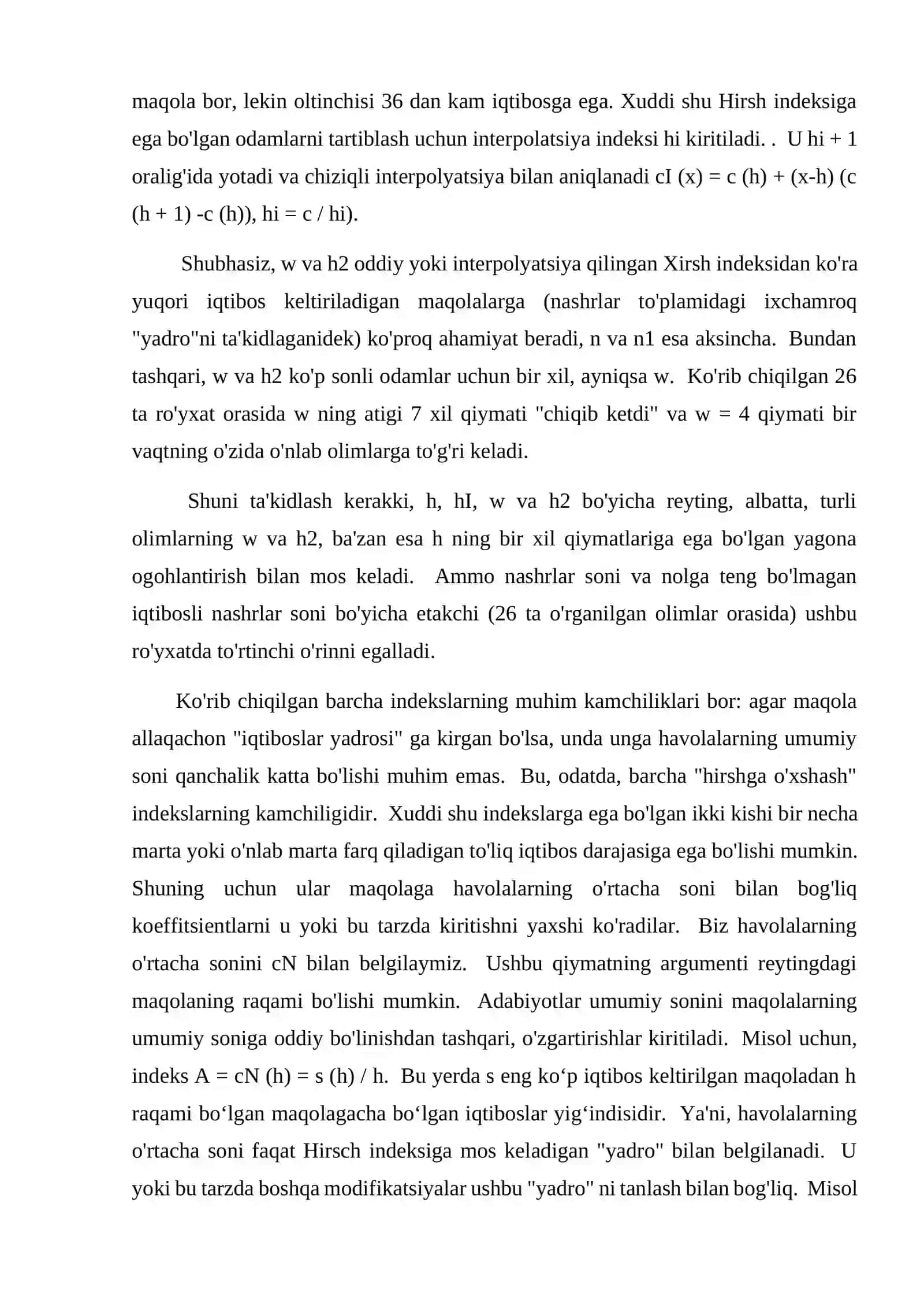 Xirsha indeksining ahamiyati 3