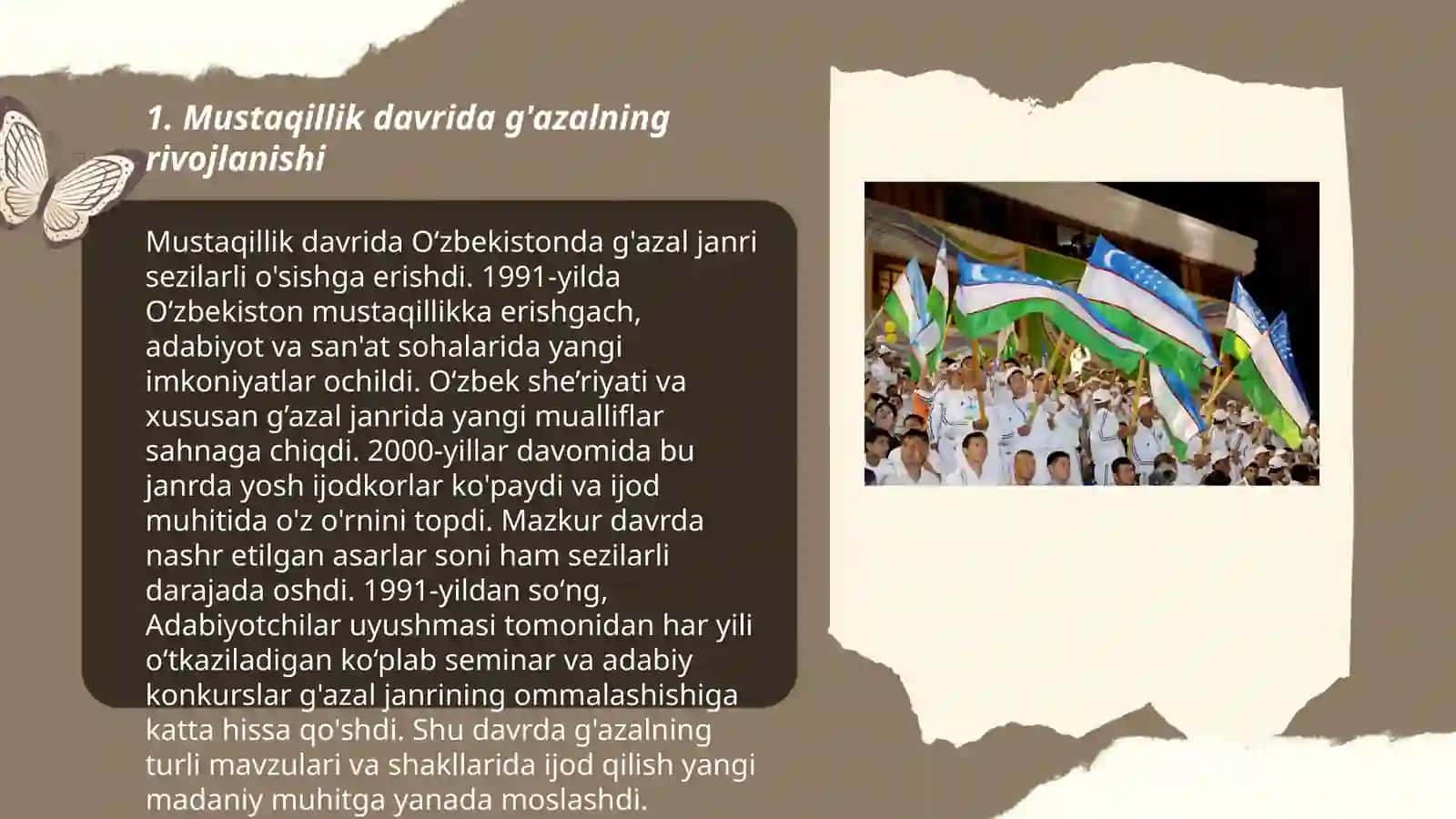 Mustaqillik davrida she'riyatda g'azal tipologiyasi 3