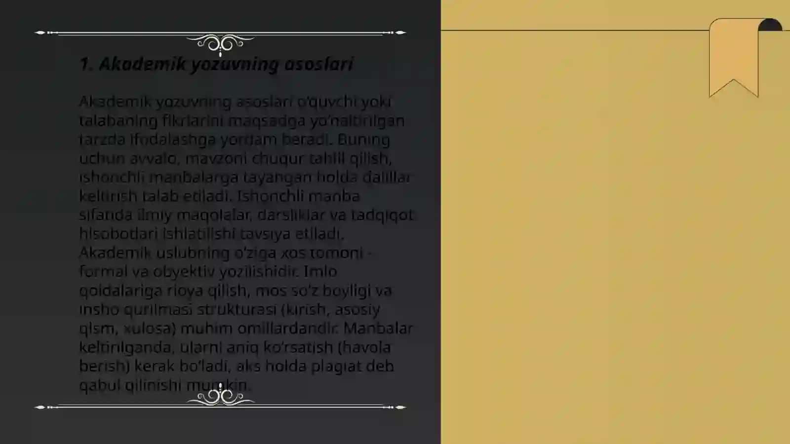 Akademik yozuvning asoslari 3