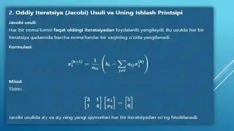 Muhandislik matematikasi fanidan 3