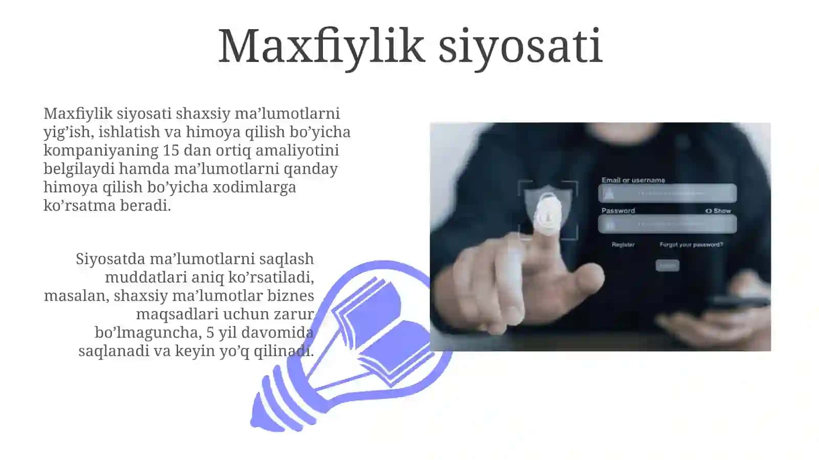Maxfiy ma'lumotlarni himoyalash usullari 3