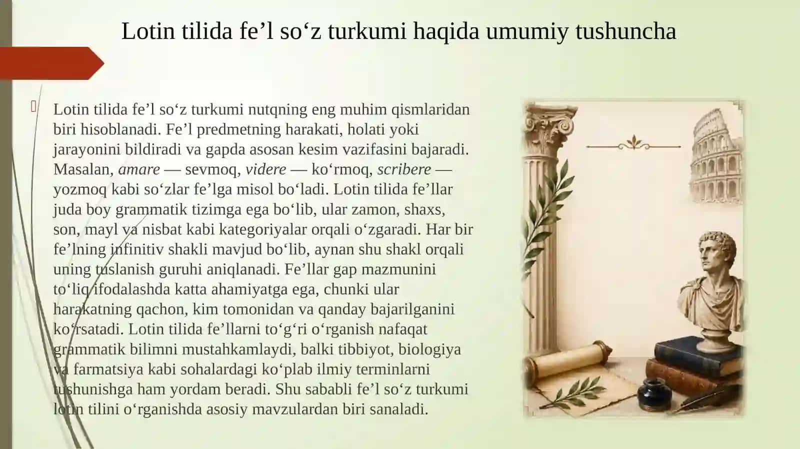 Lotintilida fe’l so‘zturkum 3