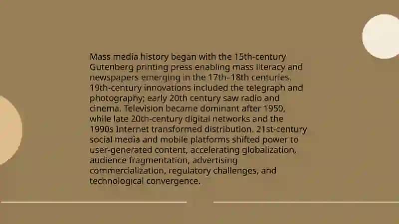 Mass Media History 3