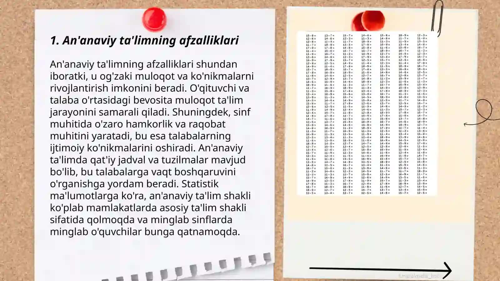 An'anaviy ta'limning afzalliklari 3