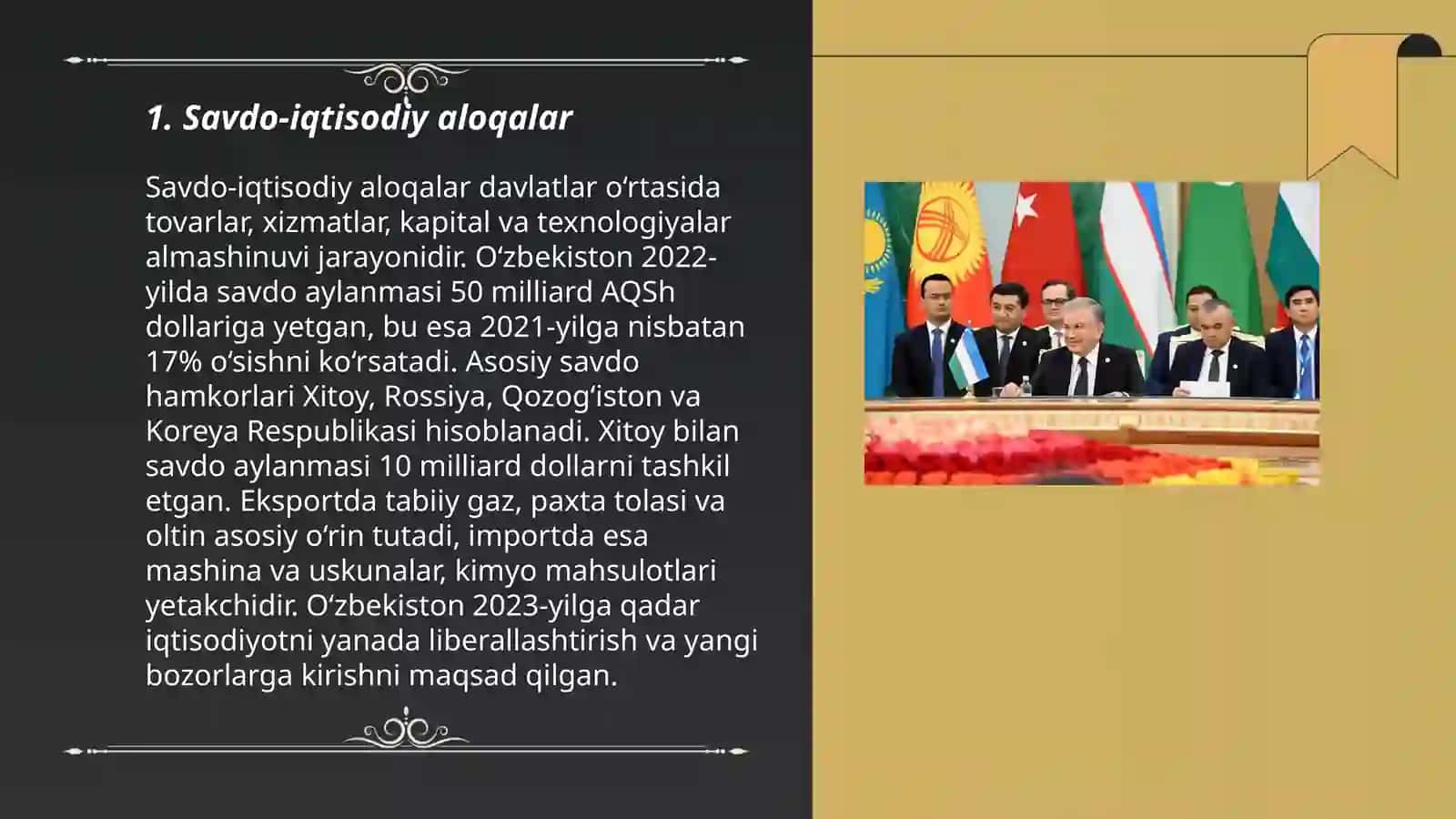 Savdo-iqtisodiy aloqalar 3