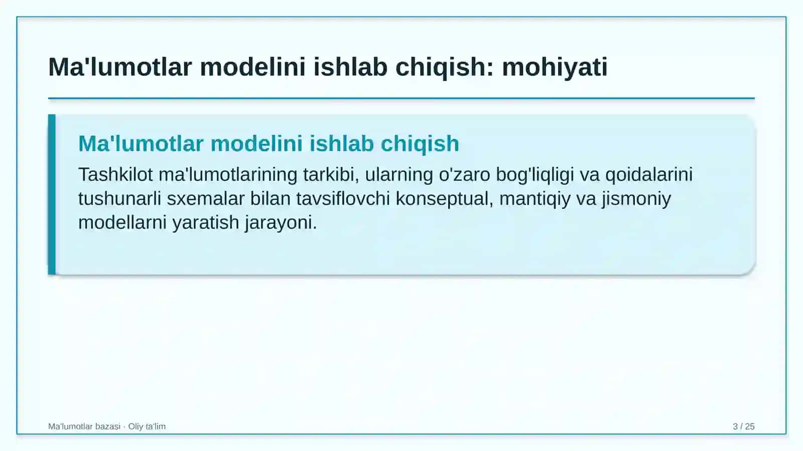 yo'l qurilishida ma'lumotlar modelini ishlab chiqish 4520 3