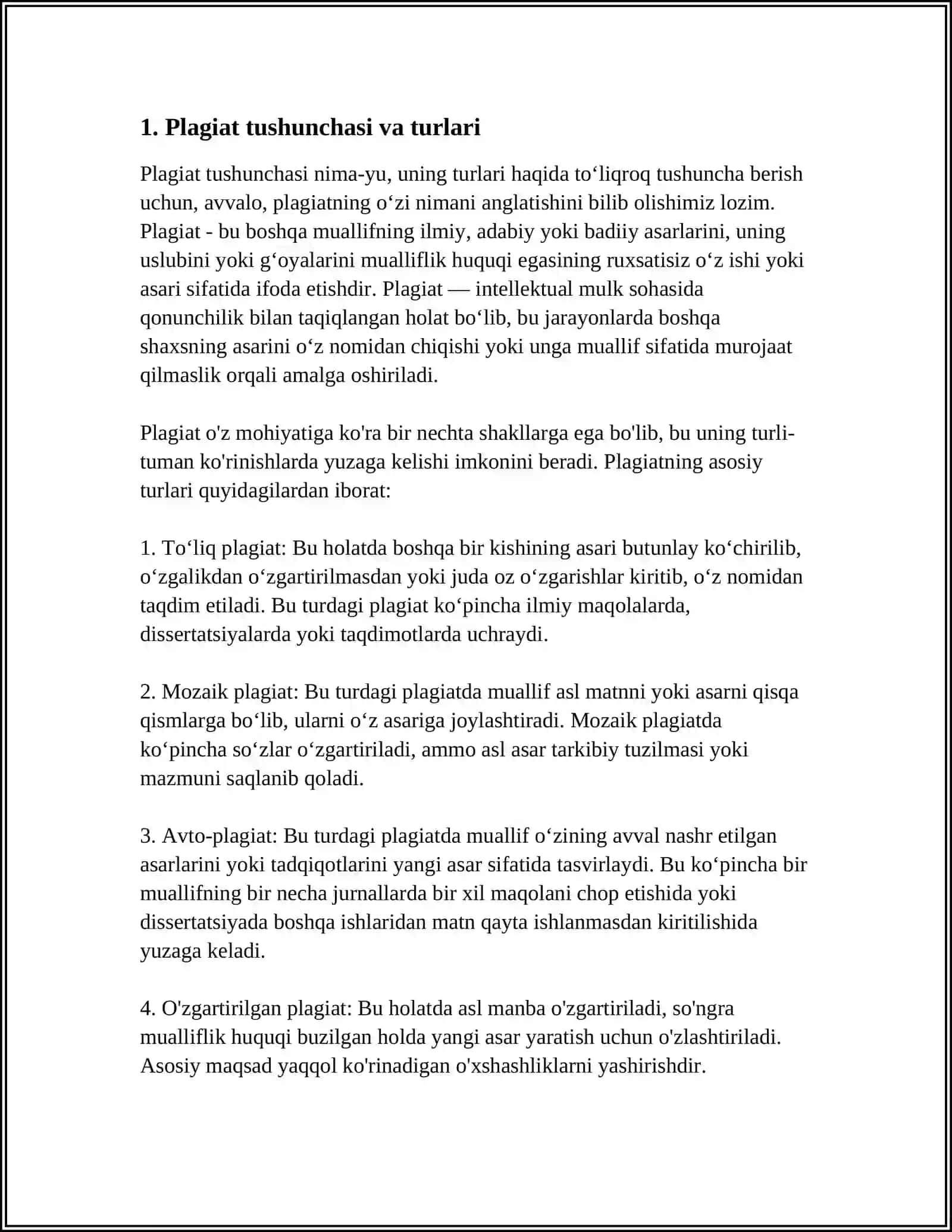 PLAGIAT VA UNING SALBIY OQIBATLARI 3