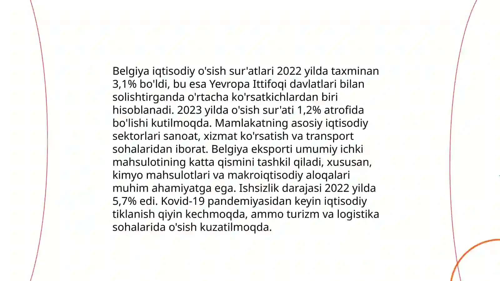 Belgiya 2025 yil Iqtisodiy holati 3