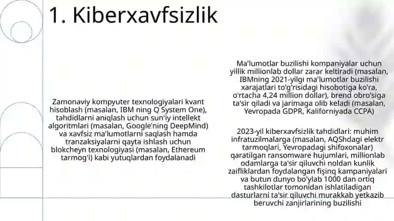 Zamonaviy kompyuter texnologiyalari 3