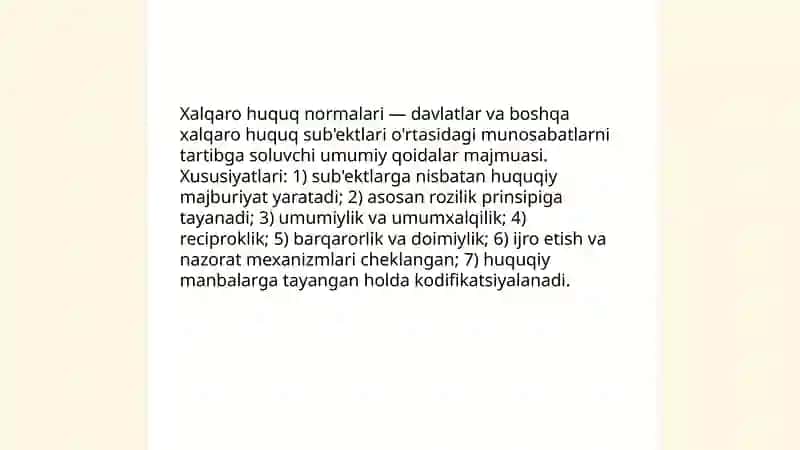 Xalqaro huquq normalari va manbalari 3