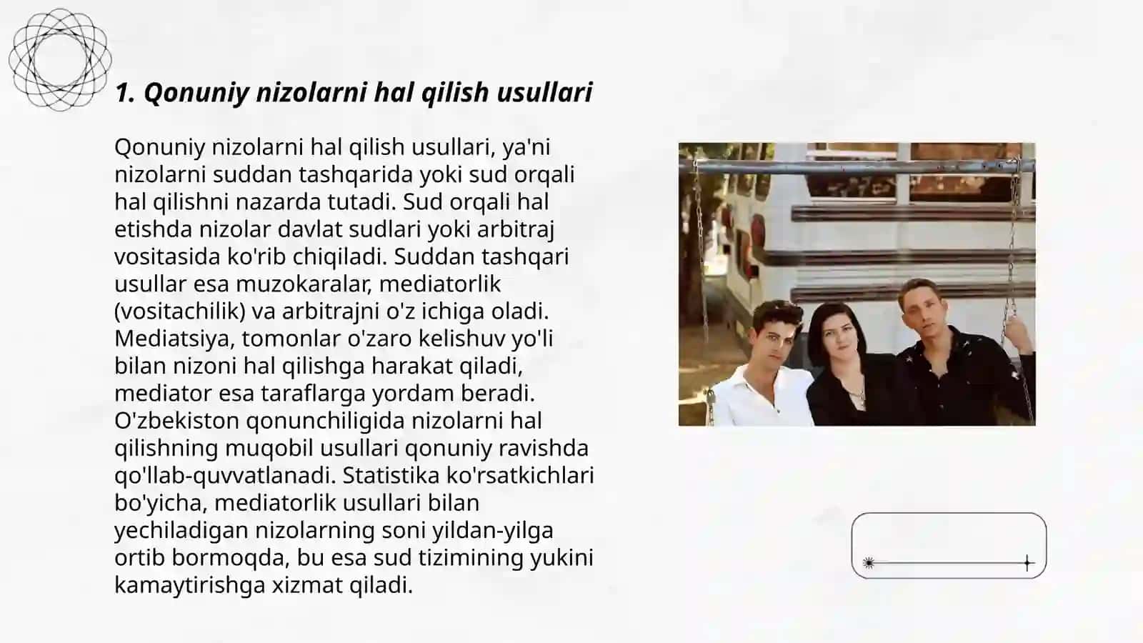 Qonuniy nizolarni hal qilish usullari 3