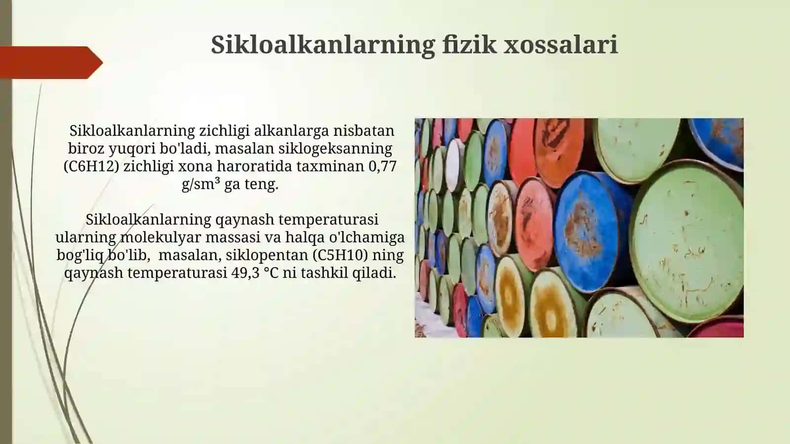 Sikloalkanlar tarkibi va xossalari 3