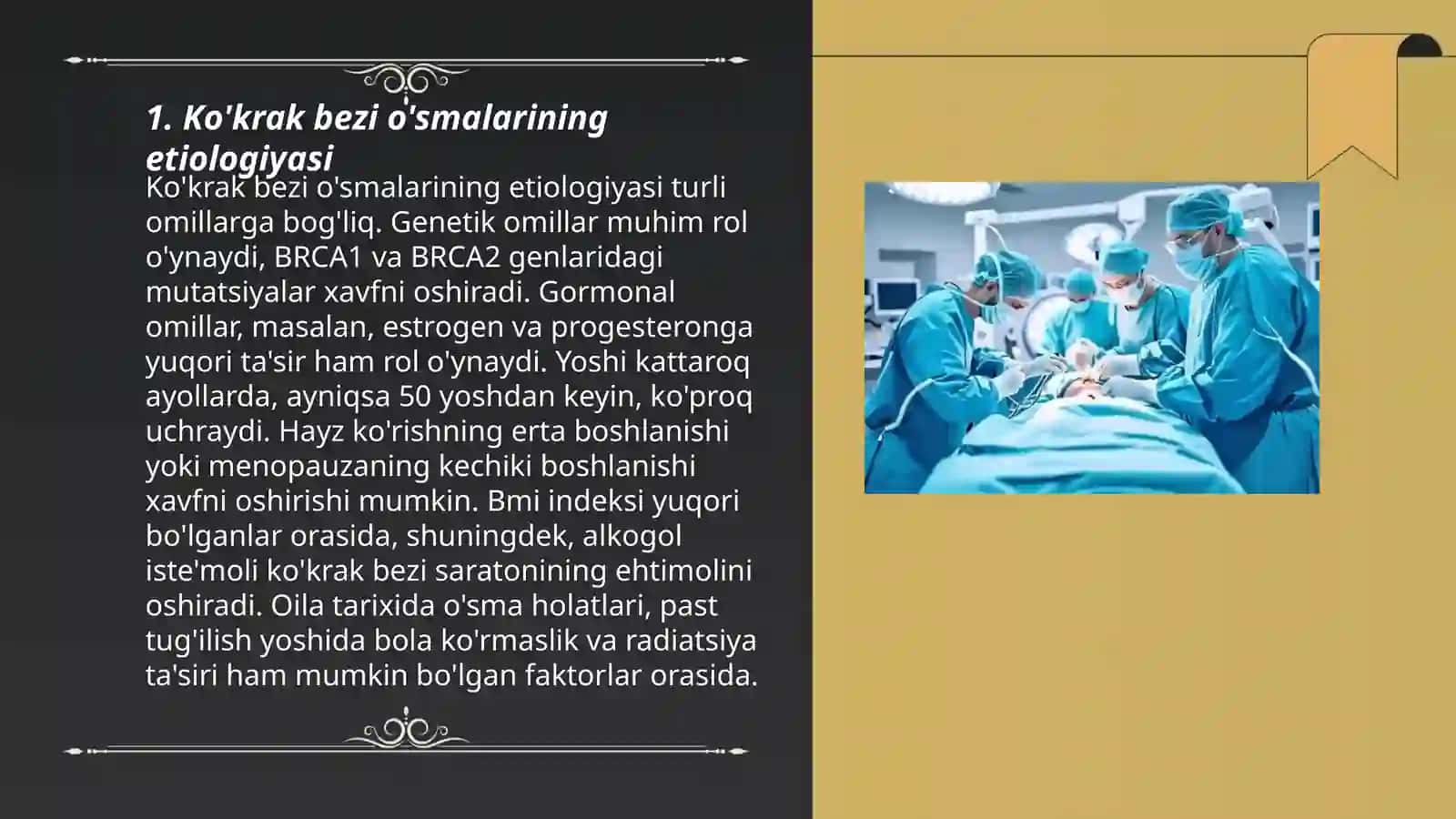 Ko'krak bezi o'smalarining etiologiyasi 3