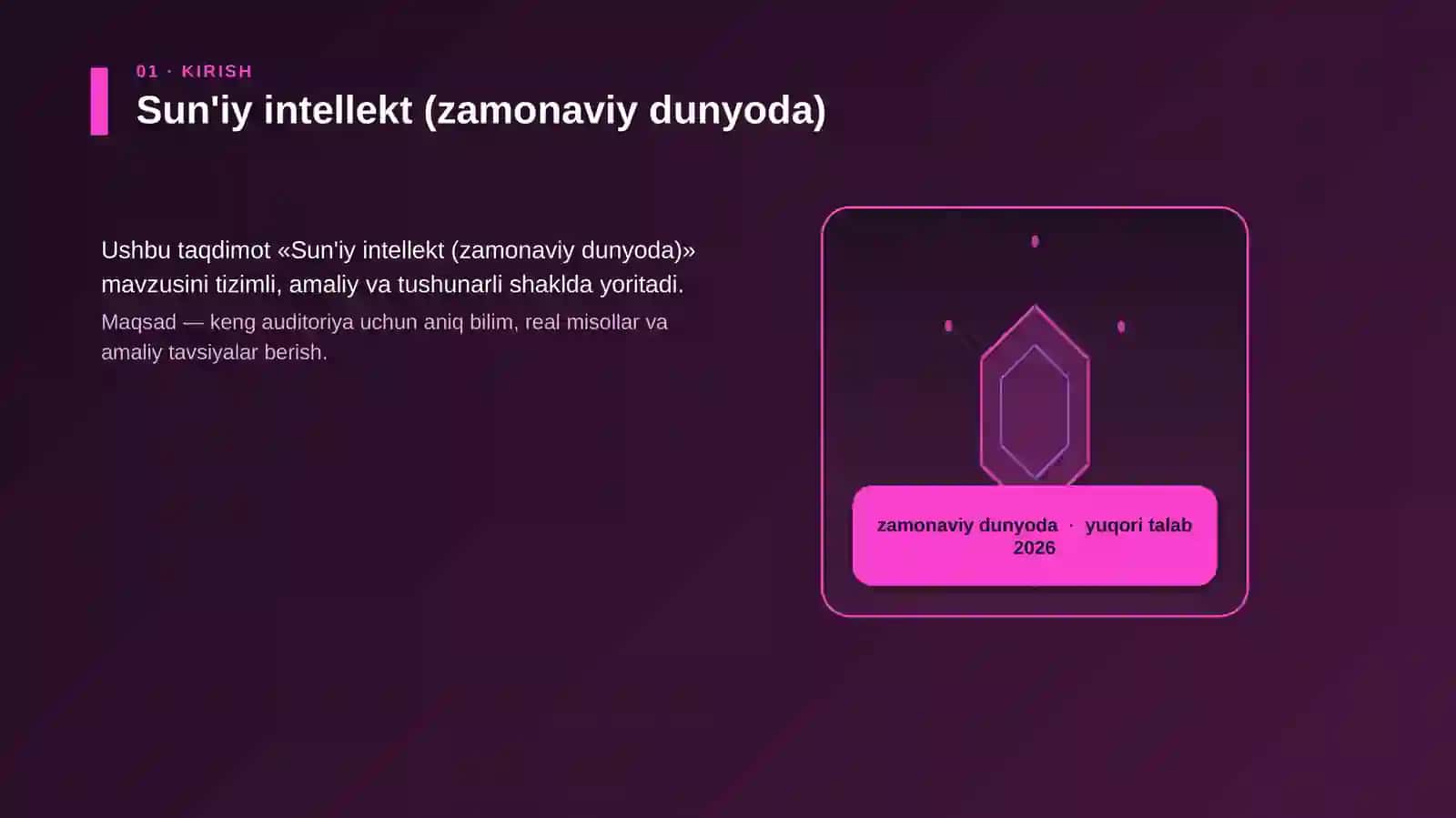 Sun'iy intellekt (zamonaviy dunyoda) 3