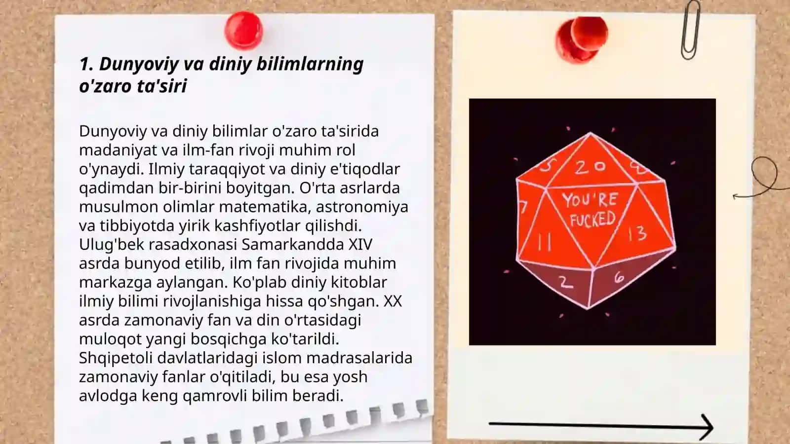 Dunyoviy va diniy bilimlar mutanosibligining ahamiyati 3