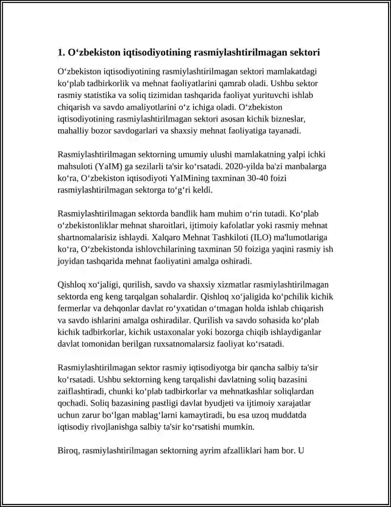 ECONOMICS CHALLENGES IN UZBEKISTAN: CURRENT TRENDS AND SOLUTIONS 3
