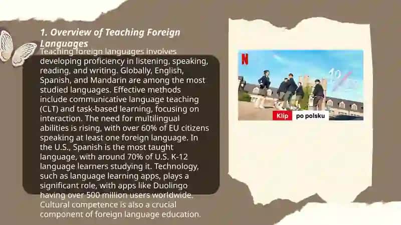 Introduction to the Subject Matter of Teaching Foreign Language Methodology and Educational Technologies (TFLM) 3
