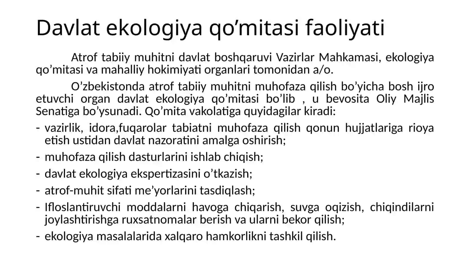MUSTAQILLIK YILLARIDA O’ZBEKISTONDA YER-SUV ISLOHOTI 3