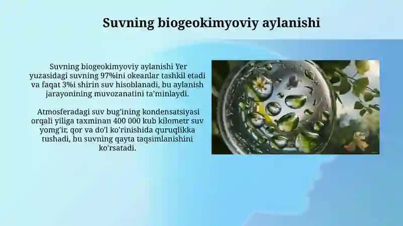 Suvning biogeokimyoviy aylanishi 3