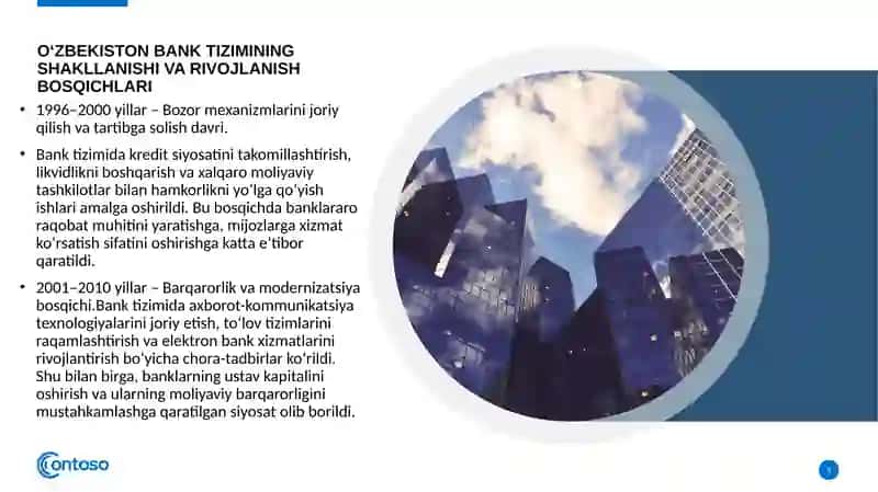 O'zbekiston Respublikasi Bank Tizimi va uning Tarkibi 3