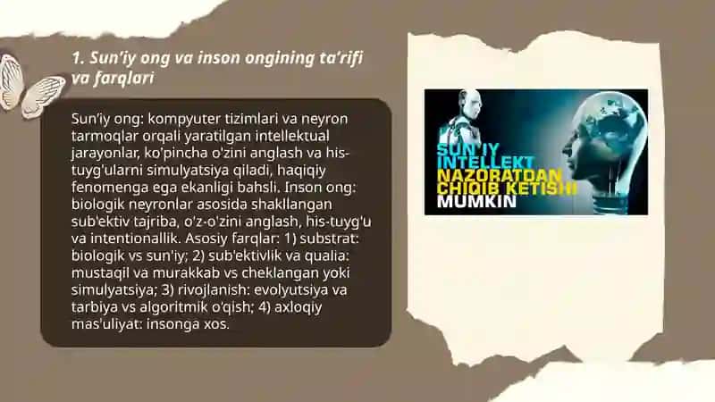 Sunʼiy ong haqiqatni buzadimi 3