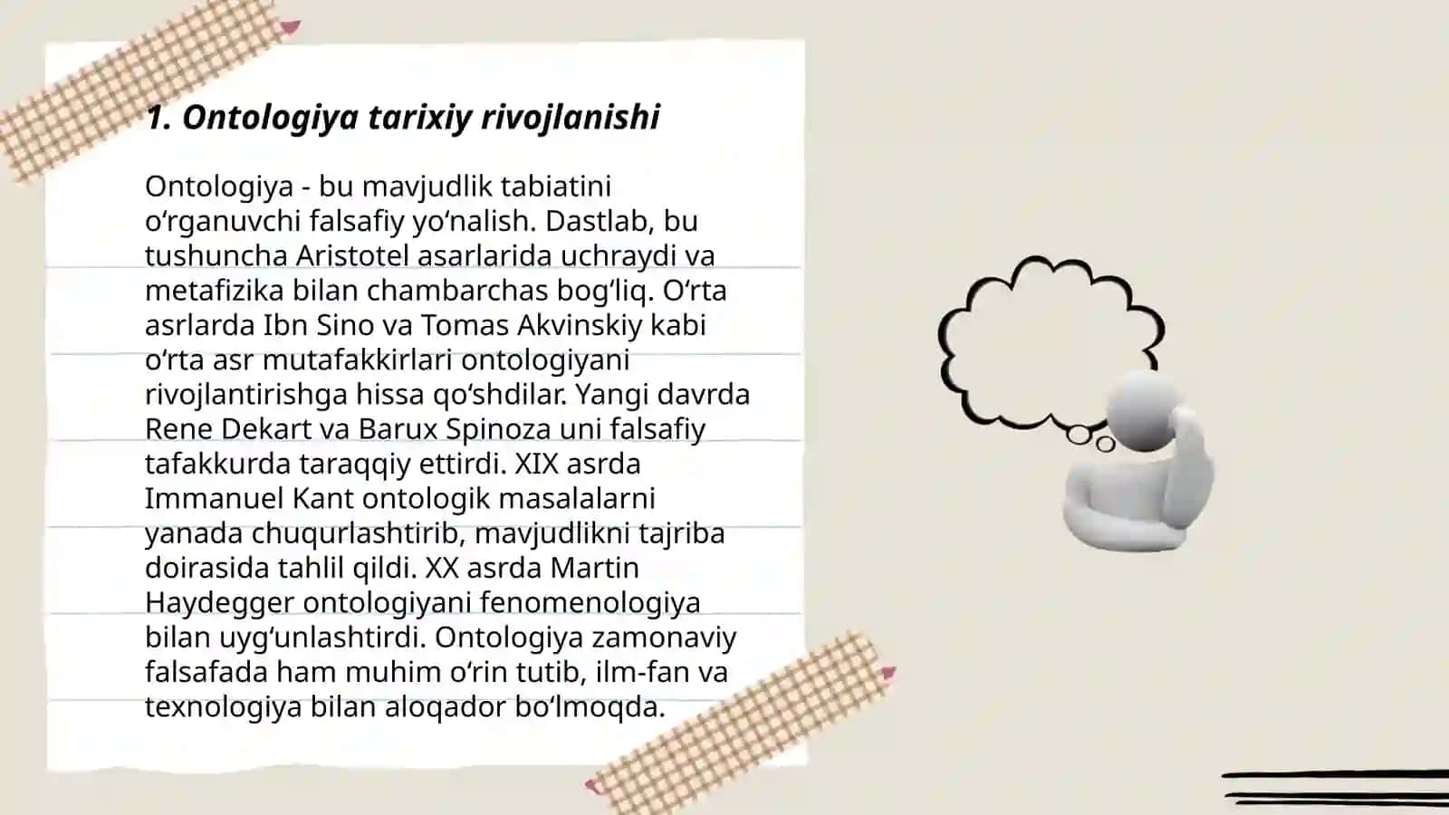 Ontologiya ( borliq tushunchasi) 3