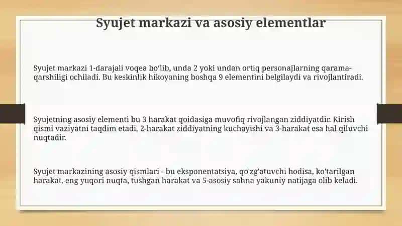 Syujetli-rolli va drammalashtirish markazi 3