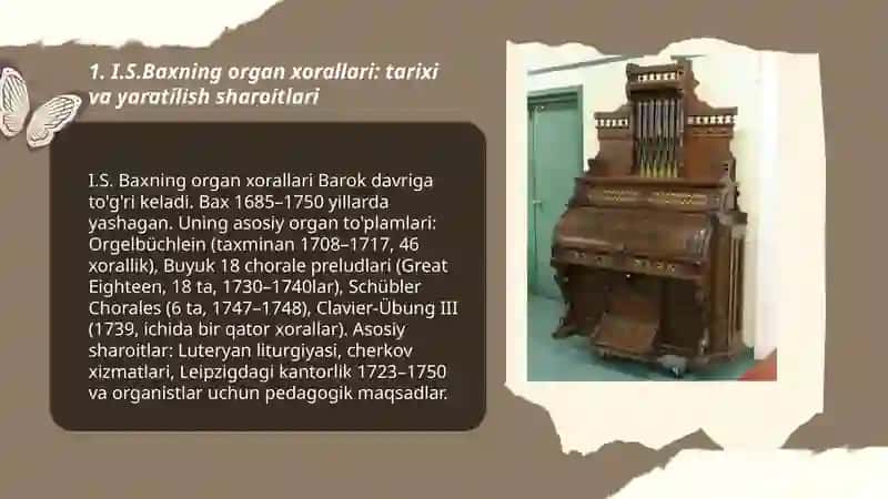 I.S.Baxning organ xorallari 3