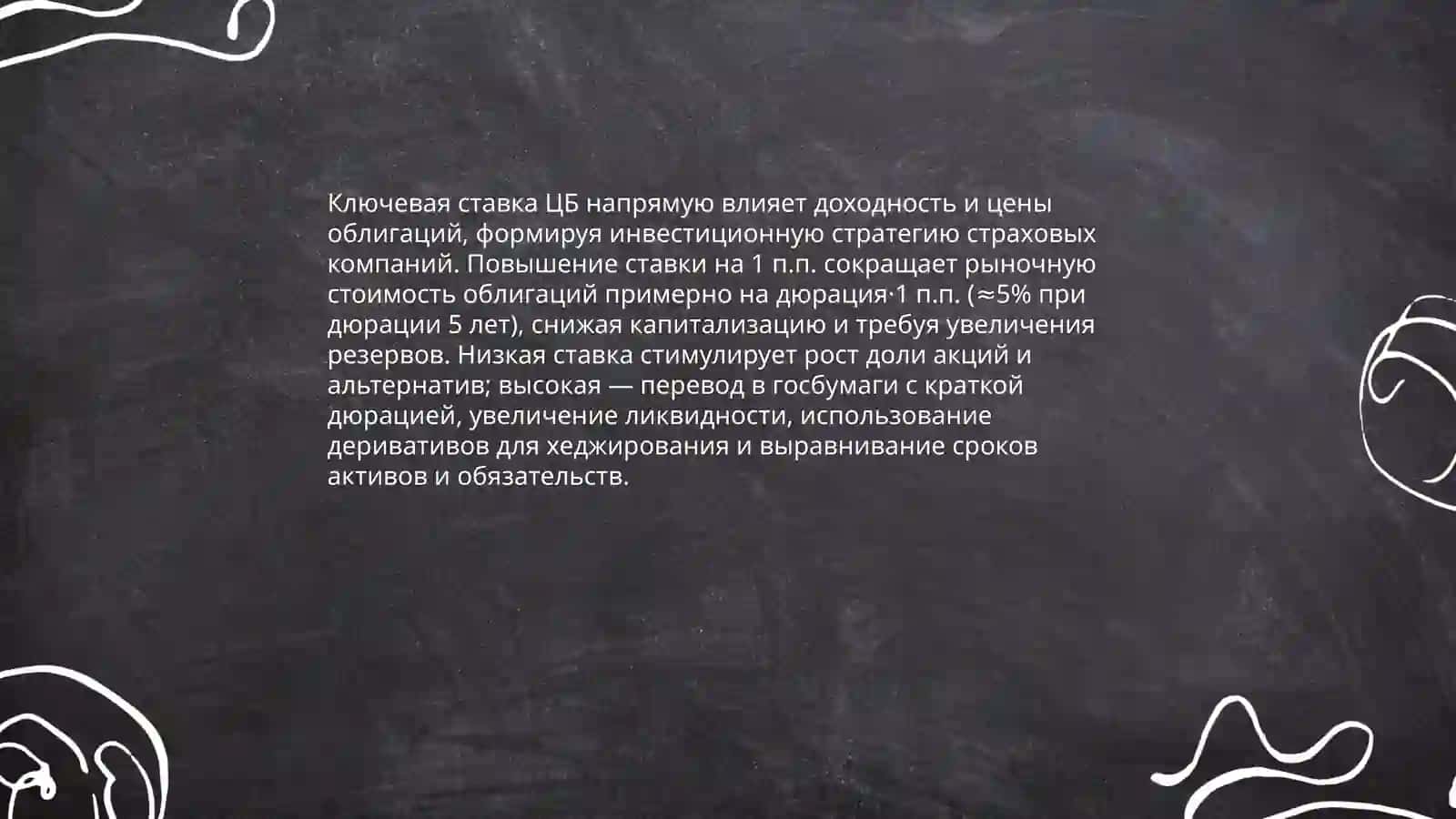 Влияние ключевой процентной ставки ЦБ на инвестиционную стратегию страховых компаний 3