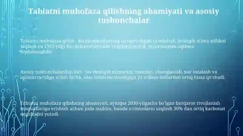 Tabiatni muxofaza qilish 3