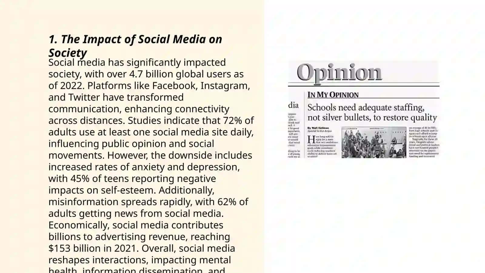 The Impact of Social Media on Society 3