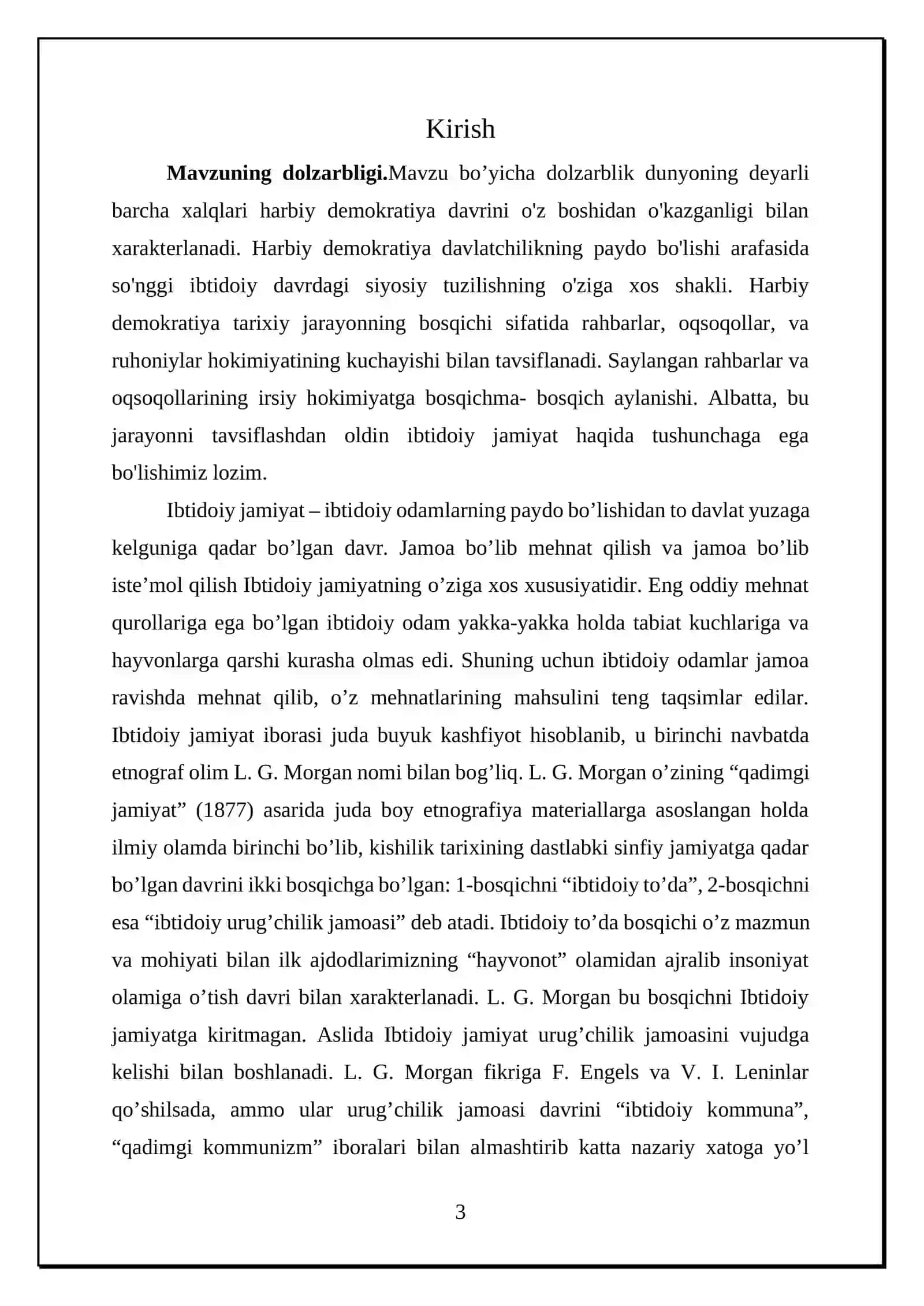 Ibtidoiy jamoa tarixida harbiy demokratiya bosqichi 3
