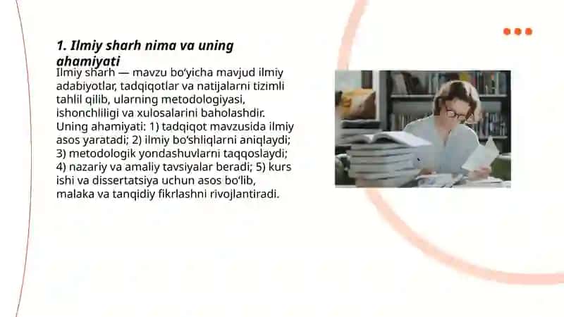 Ilmiy sharh tuzish 3
