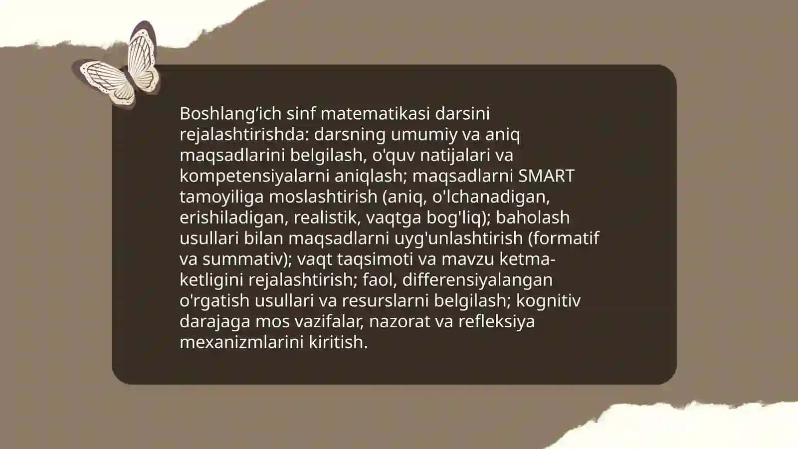 Boshlangʻich sinf matematikasi darslarida oʻqituvchining pedagogik mahorati 3